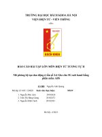 BÁO cáo bài tập lớn môn điện tử TƯƠNG tự II mô phỏng bộ tạo dao động ở tần số 2 6 ghz cho 5g sub band bằng phần mềm ADS 