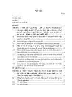 Áp dụng pháp luật trong giải quyết các tranh chấp quyền sử dụng đất tại các tòa án nhân dân tỉnh sơn la (luận văn thạc sỹ luật) 
