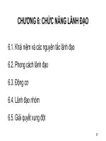Bài giảng Quản trị học - Chương 6: Chức năng lãnh đạo