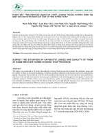 Khảo sát tình hình sử dụng và chất lượng thuốc kháng sinh tại một số hộ chăn nuôi gà thịt ở tỉnh Đồng Tháp