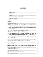 (LUẬN án TIẾN sĩ) nghiên cứu một số đặc điểm sinh học của bốn loài cây thuốc quí  thuộc họ ngũ gia bì (araliaceae) ở việt nam nhằm  