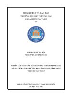 NGHIÊN CỨU VỀ CƠ CẤU TỔ CHỨC CÔNG TY BÁNH KẸO HẢI HÀ VÀ ĐỀ XUẤT GIẢI PHÁP HOÀN THIỆN CƠ CẤU TRÊN