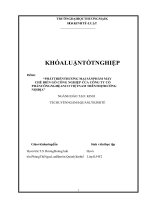 (Khóa luận tốt nghiệp) Phát triển thương mại sản phẩm máy chế biến gỗ công nghiệp của Công ty Cổ phần công nghệ Anco Việt Nam trên thị trường nội địa