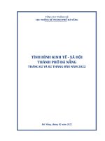TÌNH HÌNH KINH TẾ - XÃ HỘI THÀNH PHỐ ĐÀ NẴNG THÁNG 02 VÀ 02 THÁNG ĐẦU NĂM 2022