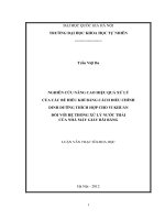 (LUẬN văn THẠC sĩ) nghiên cứu nâng cao hiệu quả xử lý của các bể hiếu khí bằng cách điều chỉnh dinh dưỡng thích hợp cho vi khuẩn đối với hệ thống xử lý nước thải của nhà máy giấy bãi bằng 
