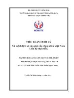 TIỂU LUẬN CUỐI KỲ Sứ mệnh lịch sử giai cấp công nhân Việt Nam