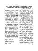 Nhu cầu chăm sóc của người bệnh đột quỵ não cao tuổi sau giai đoạn cấp tại Bệnh viện Lão khoa trung ương