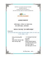 BÁO CÁO DỰ ÁN MÔN HỌC Chuyên đề XÂY DỰNG BỘ NHẬN DIỆN THƯƠNG HIỆU CÔNG TY MÁY LỌC NƯỚC TRIỆU LÂM