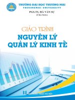 Giáo trình Nguyên lý quản lý kinh tế: Phần 1