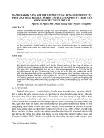 Đánh giá khả năng kết hợp chung của các dòng ngô nếp tím tự phối giàu chất kháng ôxy hóa Anthocyanin phục vụ chọn tạo giống ngô nếp tím ưu thế lai