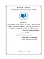 (LUẬN văn THẠC sĩ) mối quan hệ giữa phát triển tài chính, bất ổn định tài chính, tự do hóa tài chính và tăng trưởng kinh tế ở các quốc gia khu vực châu á   thái bình dương 