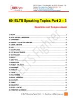 60 IELTS speaking topics