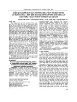 Hiệu quả giảm đau của phương pháp gây tê mặt dưới cơ dựng sống 1 bên (ESP BLOCK) dưới hướng dẫn siêu âm cho phẫu thuật tim ít xâm lấn có nội soi