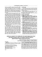 Đánh giá hành vi tự chăm sóc của người bệnh ung thư sau điều trị hoá chất tại Trung tâm Ung bướu – Bệnh viện đa khoa tỉnh Hải Dương