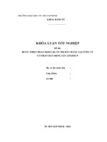 Hoàn thiện hoạt động quản trị bán hàng tại công ty cổ phần bất động sản APGROUP