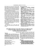 Đặc điểm lâm sàng và các yếu tố nguy cơ viêm tai giữa ứ dịch tái diễn ở trẻ em sau đặt ống thông khí tại Bệnh viện Sản Nhi Nghệ An