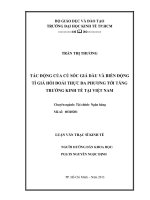 (LUẬN văn THẠC sĩ) tác động của cú sốc giá dầu và biến động tỷ giá hối đoái thực đa phương đến tăng trưởng kinh tế tại việt nam , luận văn thạc sĩ 