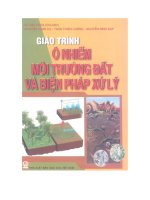 Giáo trình Ô nhiễm môi trường đất và biện pháp xử lý: Phần 1