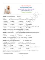 Tuyển tập các câu hỏi khó lấy điểm trong đề thi các năm