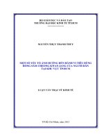 (LUẬN văn THẠC sĩ) một số yếu tố ảnh hưởng đến hành vi tiêu dùng hồng sâm cheong kwanjang của người dân tại khu vực TP HCM , luận văn thạc sĩ 