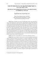 Chuyển đổi số của các doanh nghiệp nhỏ và vừa tại Việt Nam