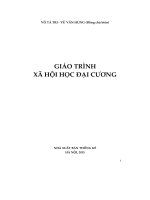 Giáo trình Xã hội học đại cương: Phần 1 - Võ Tá Tri, Vũ Văn Hùng (Đồng chủ biên)