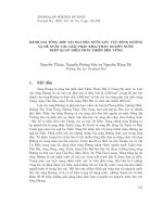 Đánh giá tổng hợp tài nguyên nước lưu vực sông Hương và đề xuất các giải pháp khai thác nguồn nước trên quan điểm phát triển bền vững
