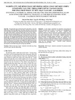 Nghiên cứu mô hình toán mô phỏng dòng chảy hở một chiều có kể đến vận tốc theo chiều đứng tại đáy bằng phương pháp phần tử hữu hạn Taylor - Galerkin