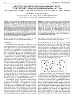 Phương pháp Discontinuous galerkin trong tính toán mô phỏng dòng khí loãng tốc độ cao