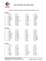 BÀI tập PHÁT âm TỔNG hợp