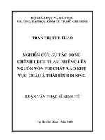 (LUẬN văn THẠC sĩ) nghiên cứu sự tác động chênh lệch tham nhũng lên nguồn vốn FDI chảy vào khu vực châu á thái bình dương 