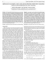 Kiểm soát dao động chất lỏng bằng phương pháp input shaping