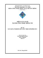 NIÊN LUẬN cơ sở NGÀNH CÔNG NGHỆ THÔNG TIN đề tài xây DỰNG WEBSITE bán GIÀY THEO mô HÌNH MVC 