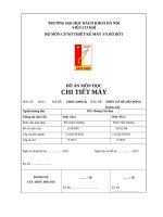 Đồ án chi tiết máy thiết kế hệ dẫn động băng tải HUST