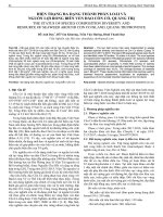 Hiện trạng đa dạng thành phần loài và nguồn lợi rong biển ven đảo Cồn Cỏ, Quảng Trị