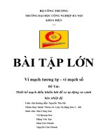 BÀI tập lớn vi mạch tương tự   vi mạch số đề tài thiết kế mạch điều khiển bãi đỗ xe tự động và cảnh báo nhiệt độ 