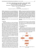 Xây dựng mô hình dự báo dòng chảy kiệt trên lưu vực sông Vu Gia - Thu Bồn