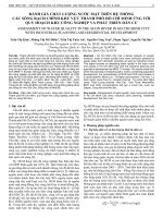 Đánh giá chất lượng nước mặt trên hệ thống các sông rạch chính khu vực thành phố Hồ Chí Minh ứng với quy hoạch khu công nghiệp và phát triển dân cư