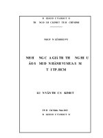 (LUẬN văn THẠC sĩ) ảnh hưởng của giá trị thương hiệu áo sơ mi đến hành vi mua sắm tại TP HCM , luận văn thạc sĩ 