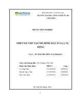 Thiết kế chế tạo mô hình máy in lụa tự động