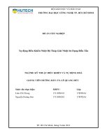 Tự động điều khiển nhiệt độ tháp giải nhiệt sử dụng biến tần