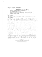 Đề thi kết thúc học phần học kì 2 môn Độc học môi trường năm 2021-2022 có đáp án - Trường ĐH Đồng Tháp