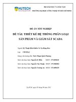 Thiết kế hệ thống phân loại sản phẩm và giám sát SCADA