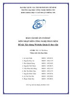 BÁO cáo đồ án CUỐI kỳ môn NHẬP môn CÔNG NGHỆ PHẦN mềm đề tài xây dựng website quản lý thư viện 