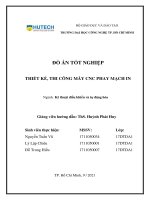 Thiết kế, thi công máy CNC phay mạch in