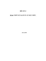 Do an 2   thiet ke mach on ap mot chieu 