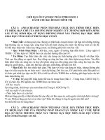 Đề cương Phương pháp dạy học giáo dục công dân ở THCS