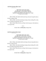 Đề thi kết thúc học phần học kì 2 môn Lịch sử Đảng Cộng Sản Việt Nam năm 2020-2021 có đáp án - Trường ĐH Đồng Tháp