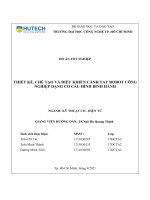 Thiết kế, chế tạo và điều khiển cánh tay robot công nghiệp dạng cơ cấu hình bình hành