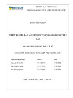 Thiết kế chế tạo mô hình hệ thống lái không trục lái